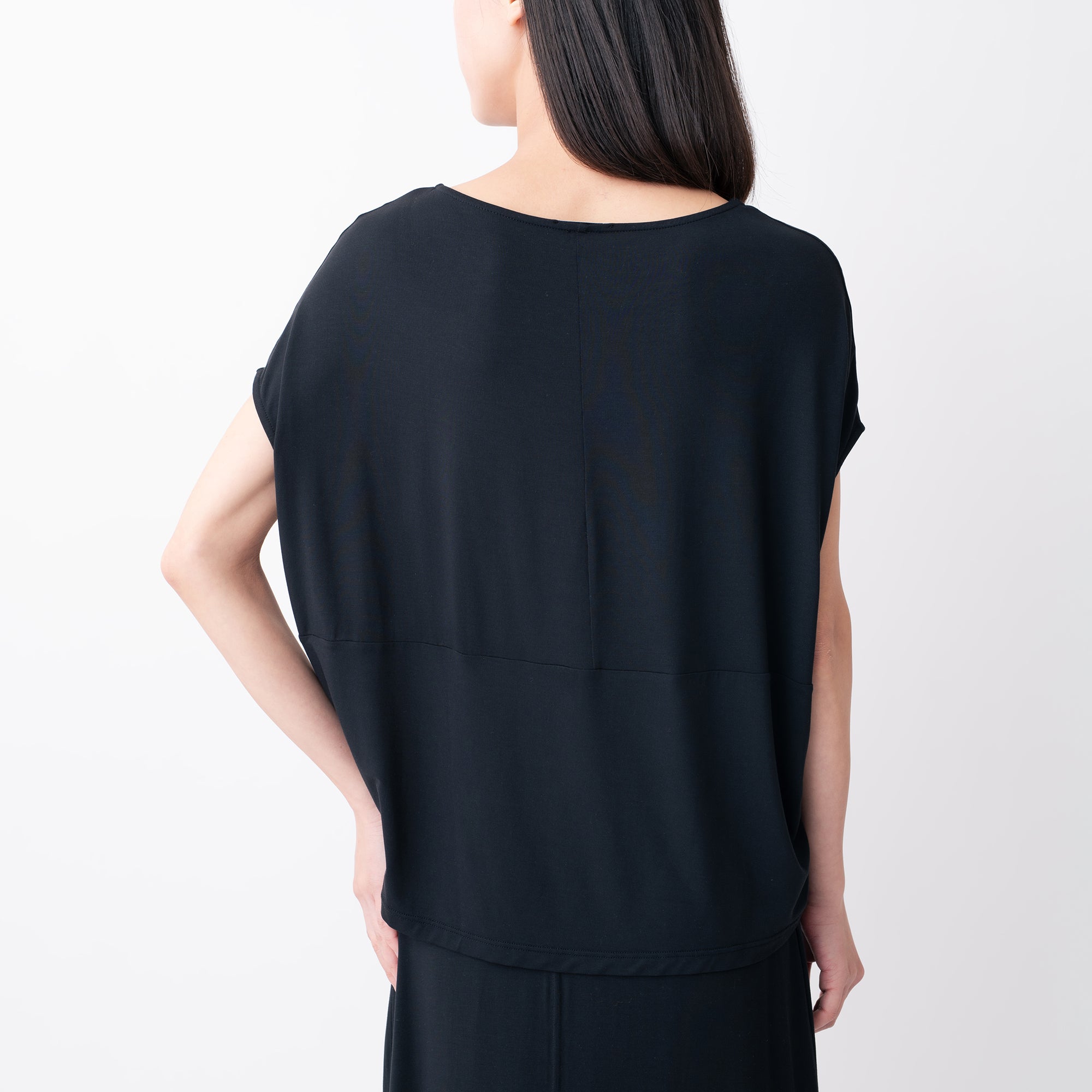 Silktouch TENCEL™ Round Neck Cap Sleeve Tee