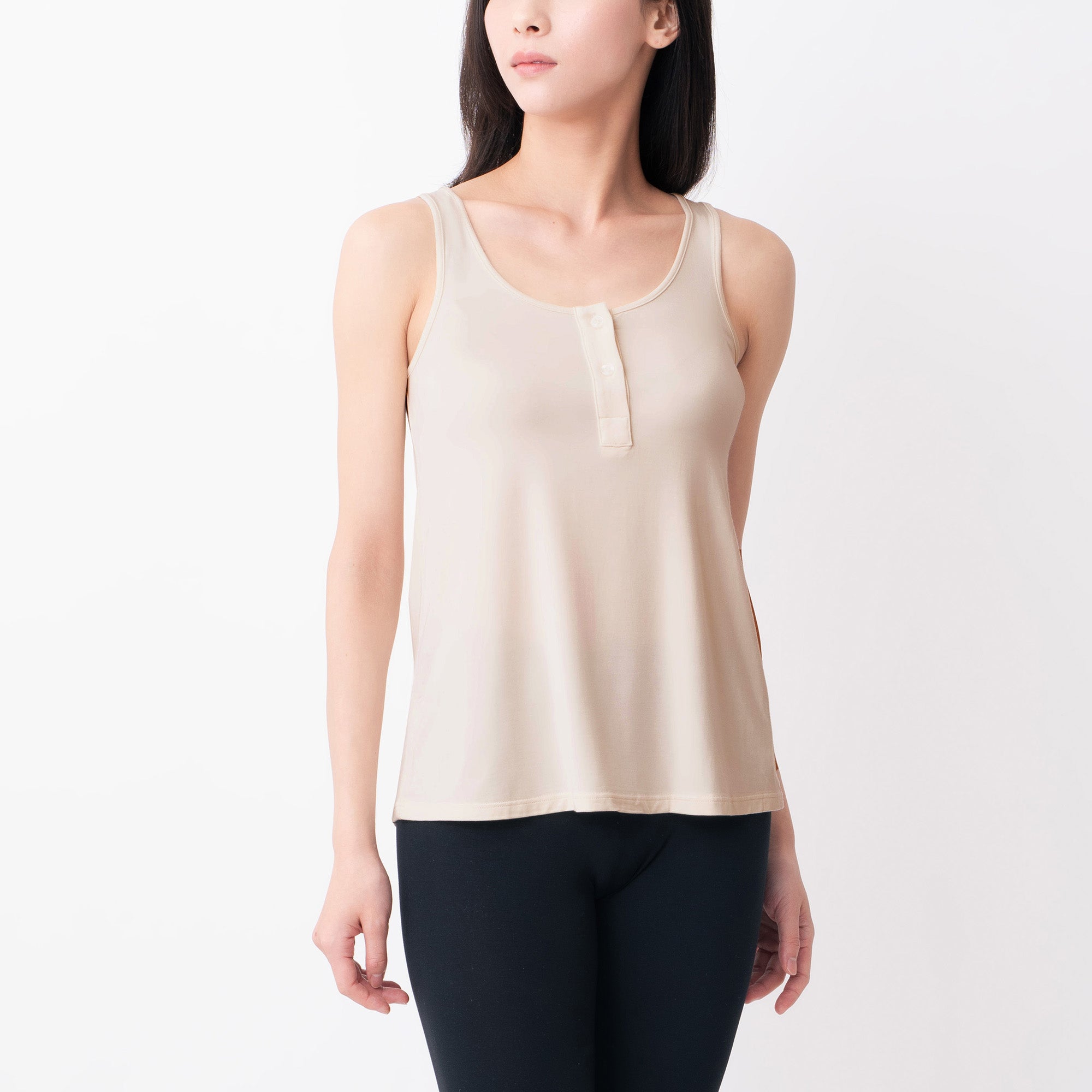 Silktouch TENCEL™ Button-Up Tank