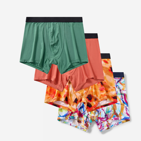 4 件裝 Silktouch TENCEL™ 莫代爾空氣腰帶平口內褲（季節性） 