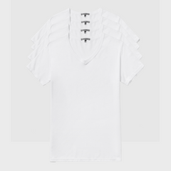 4 Pack Active TENCEL™ Lyocell Pique Knit V Neck Tee