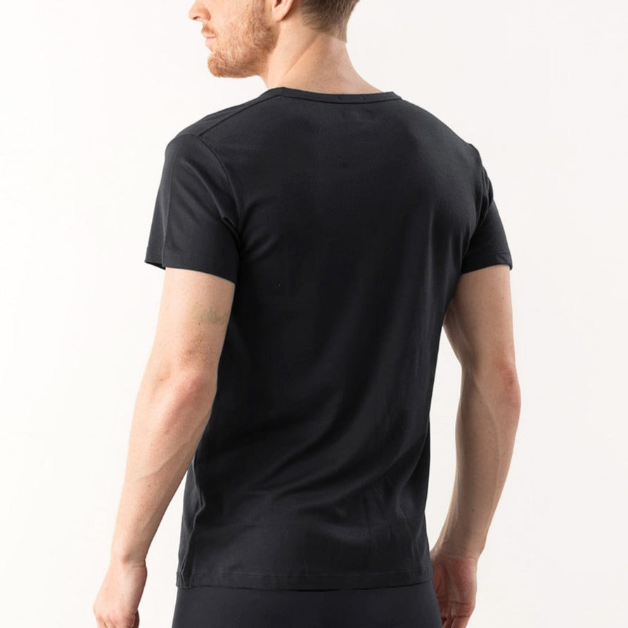 4 Pack Active TENCEL™ Lyocell V Neck Tees for breathable comfort and style.