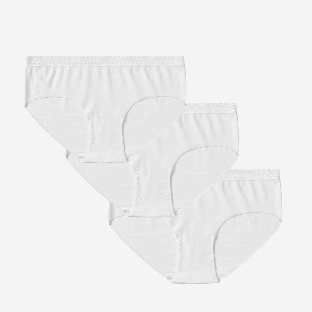3 Pack Freeform TENCEL™ Modal Seamless Panty with soft lace for all-day comfort and elegance.