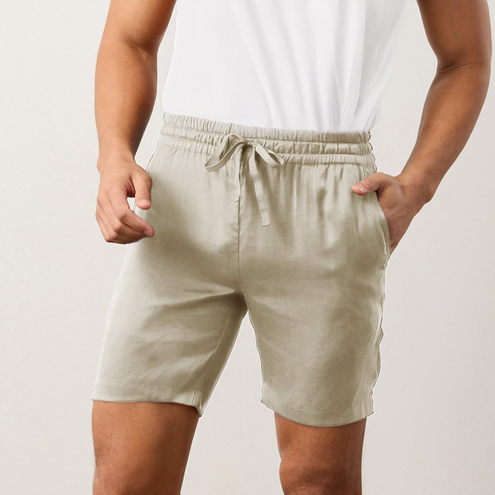 Flow TENCEL™ LUXE Shorts in soft, lightweight fabric with a lustrous sheen and elastic waistband.