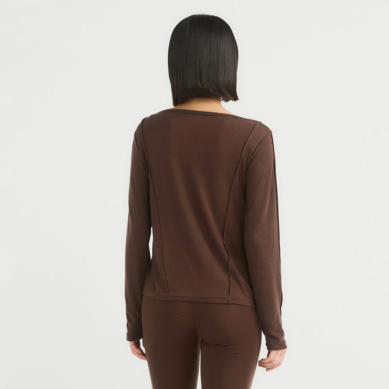 Wool Sense Round Neck Thermal Top