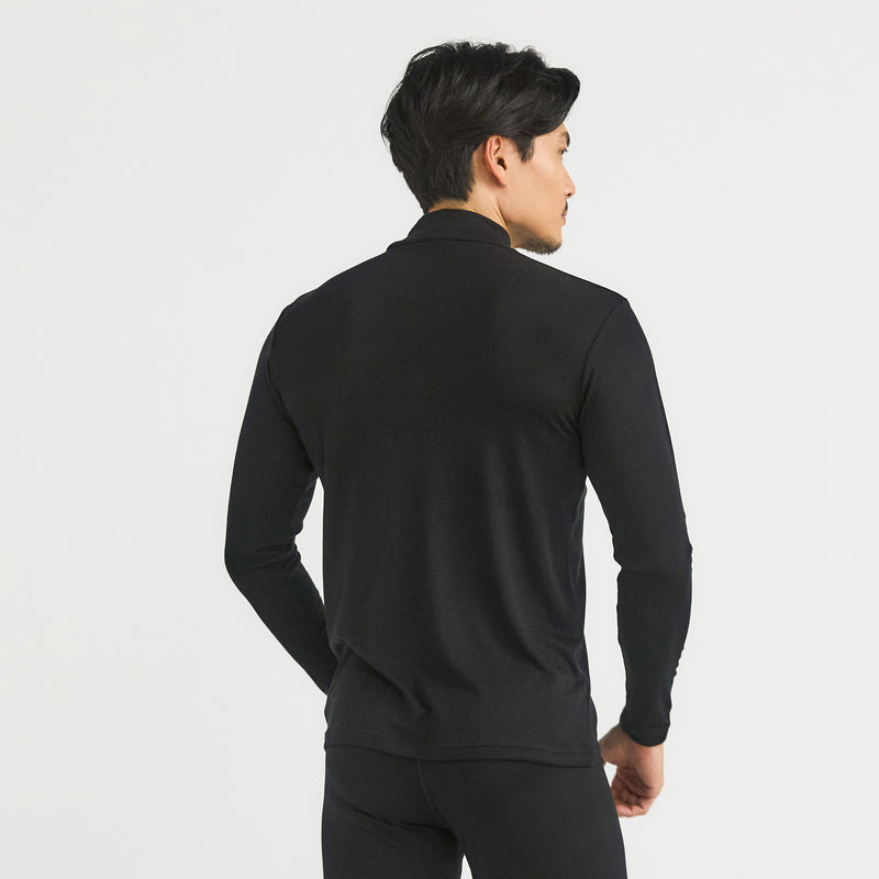 Wool Sense Mock Neck Thermal Top