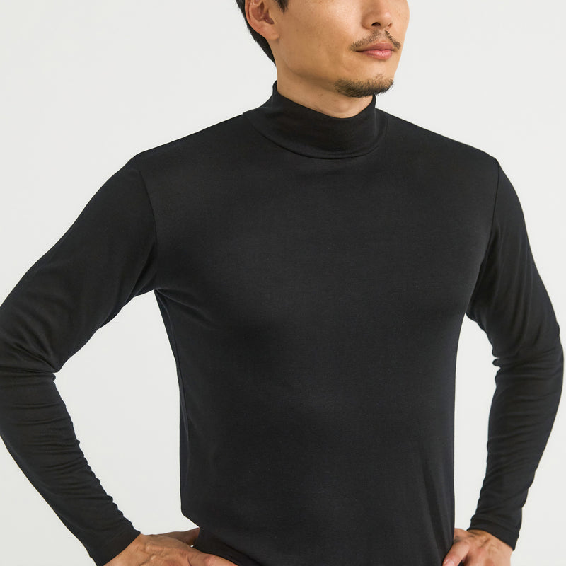Wool Sense Mock Neck Thermal Top