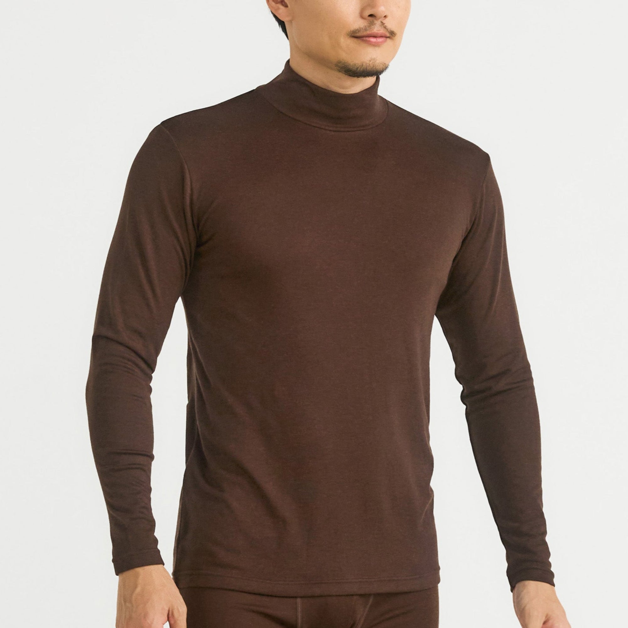 Wool Sense Mock Neck Thermal Top