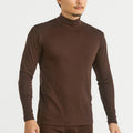 Wool Sense Mock Neck Thermal Top