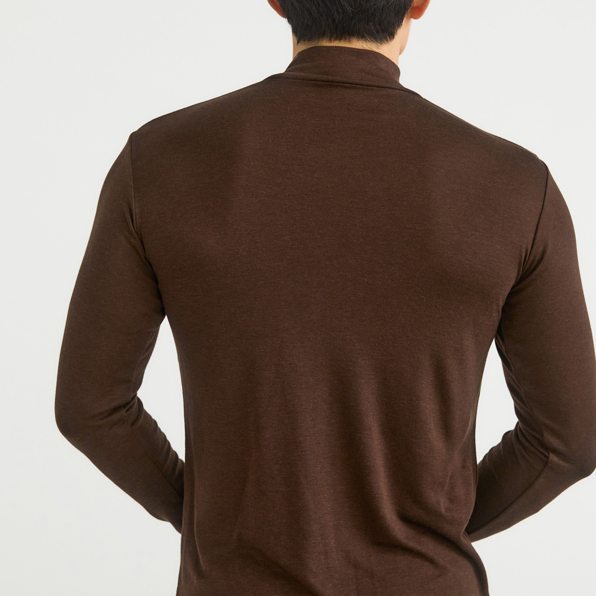 Wool Sense Mock Neck Thermal Top