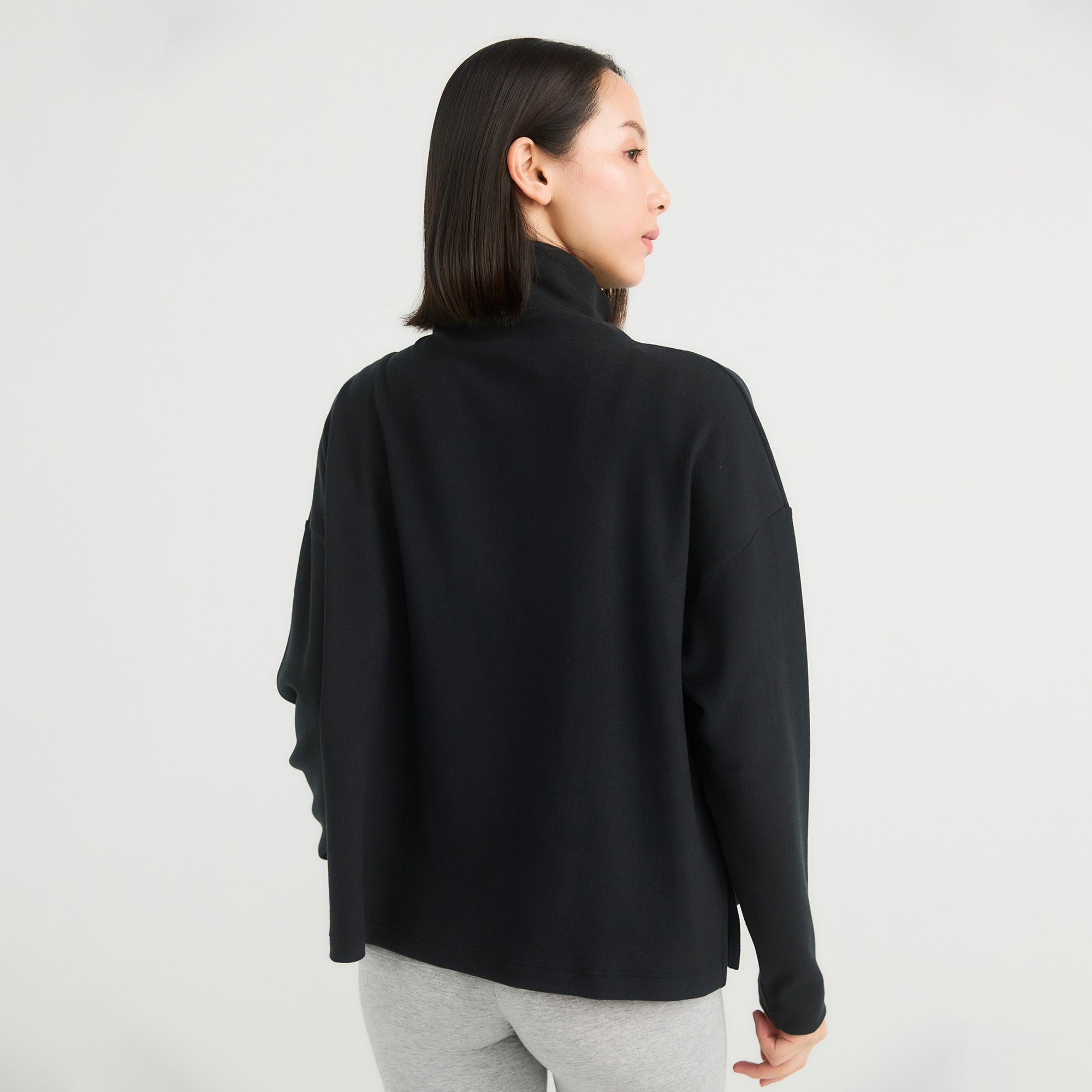 Loft Mock Neck Long Sleeve Top