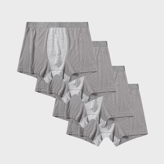 4 Pack SportMesh Coolmax® Boxer Trunks with moisture-wicking mesh for active comfort.