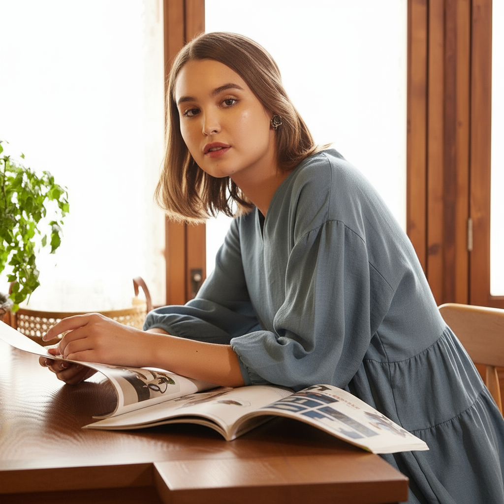 Flow TENCEL™ LUXE Puffed Sleeve Blouse