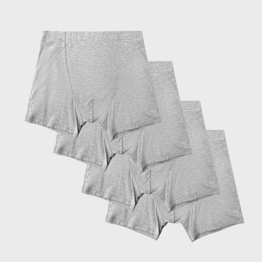 4 Pack Silktouch TENCEL™ Modal Air Boxer Briefs with moisture-wicking and odor control.