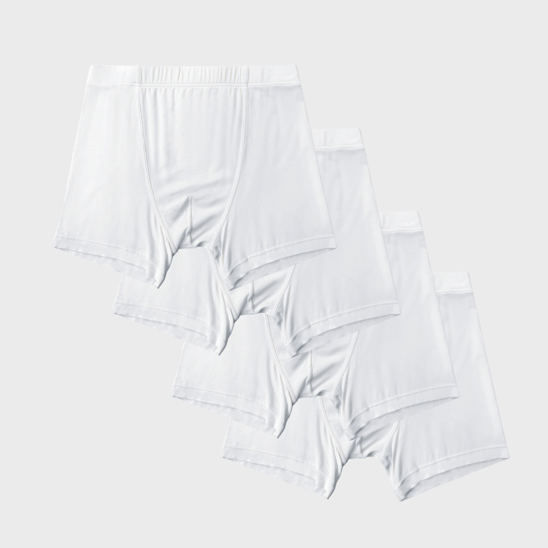 4 Pack Silktouch TENCEL™ Modal Air Boxer Briefs with breathable, moisture-wicking fabric.