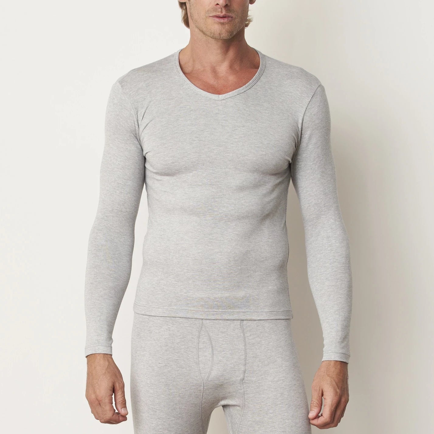 Tani Comfort Silktouch V Neck Top in 515 m grey colour