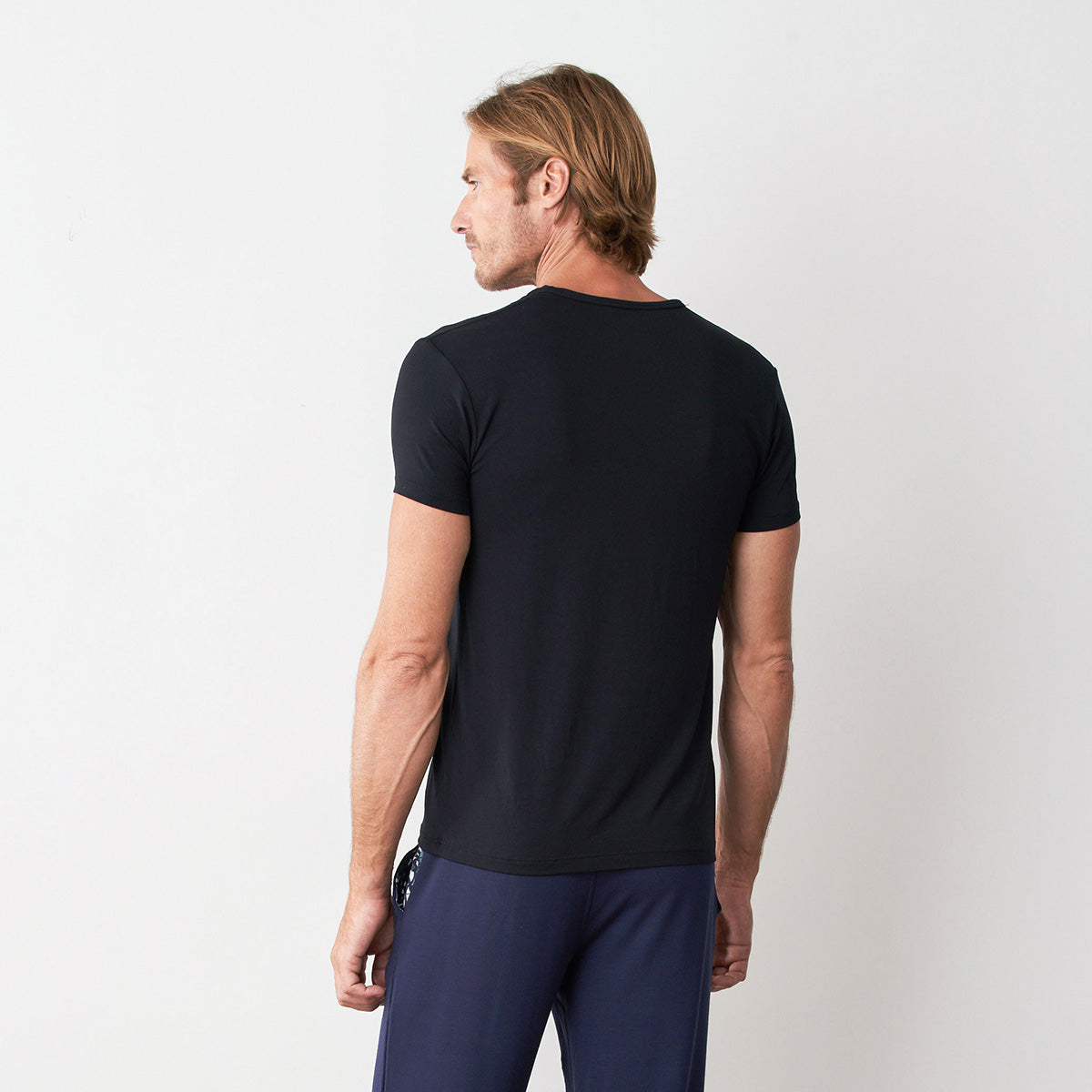 Modal Silk V-Neck T-Shirt