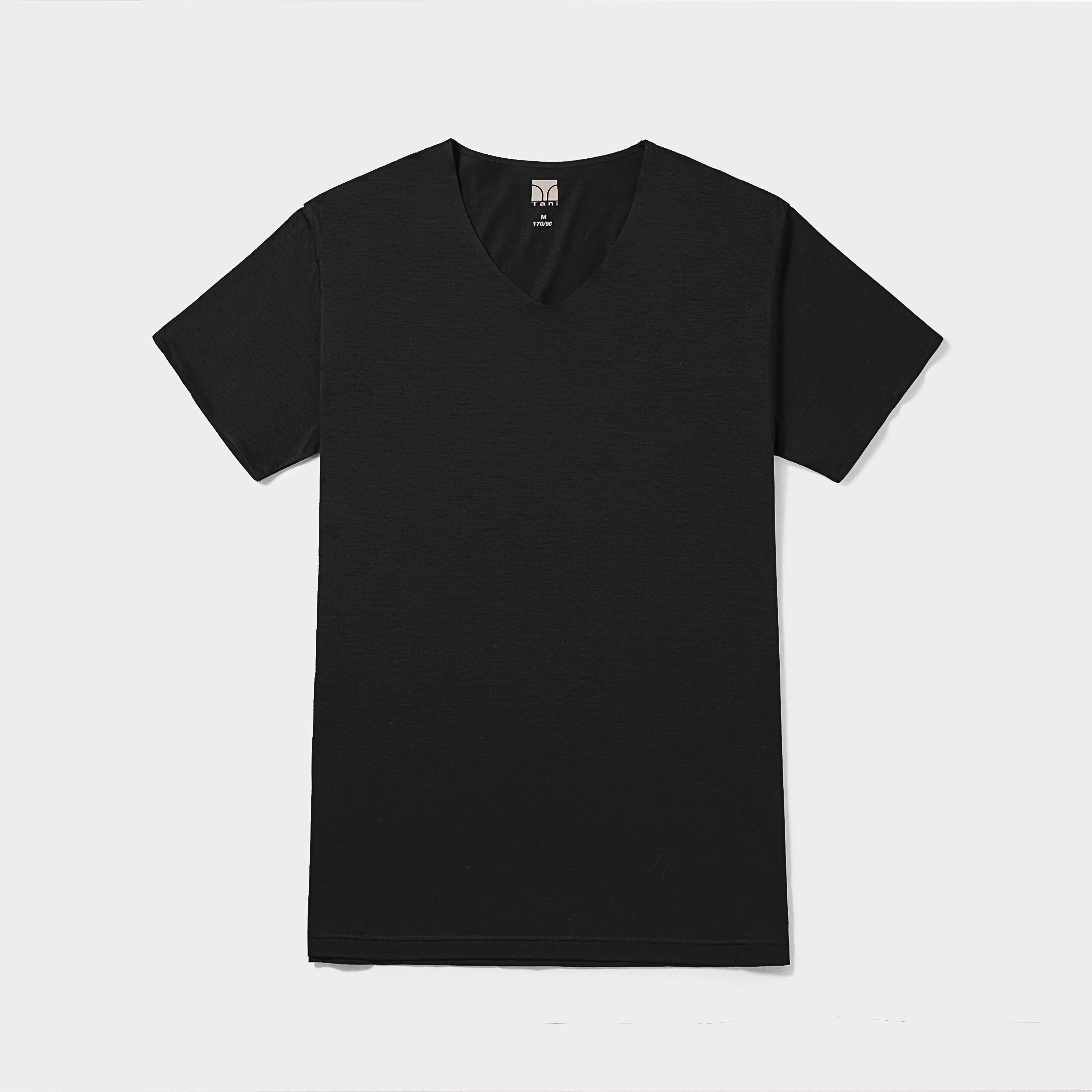Swiss Cotton™ Seamless V Neck Short Sleeve Tee