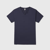 Swiss Cotton Seamless V Neck Short Sleeve Tee