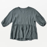 Flow TENCEL™ LUXE Puffed Sleeve Blouse (Made in Japan)