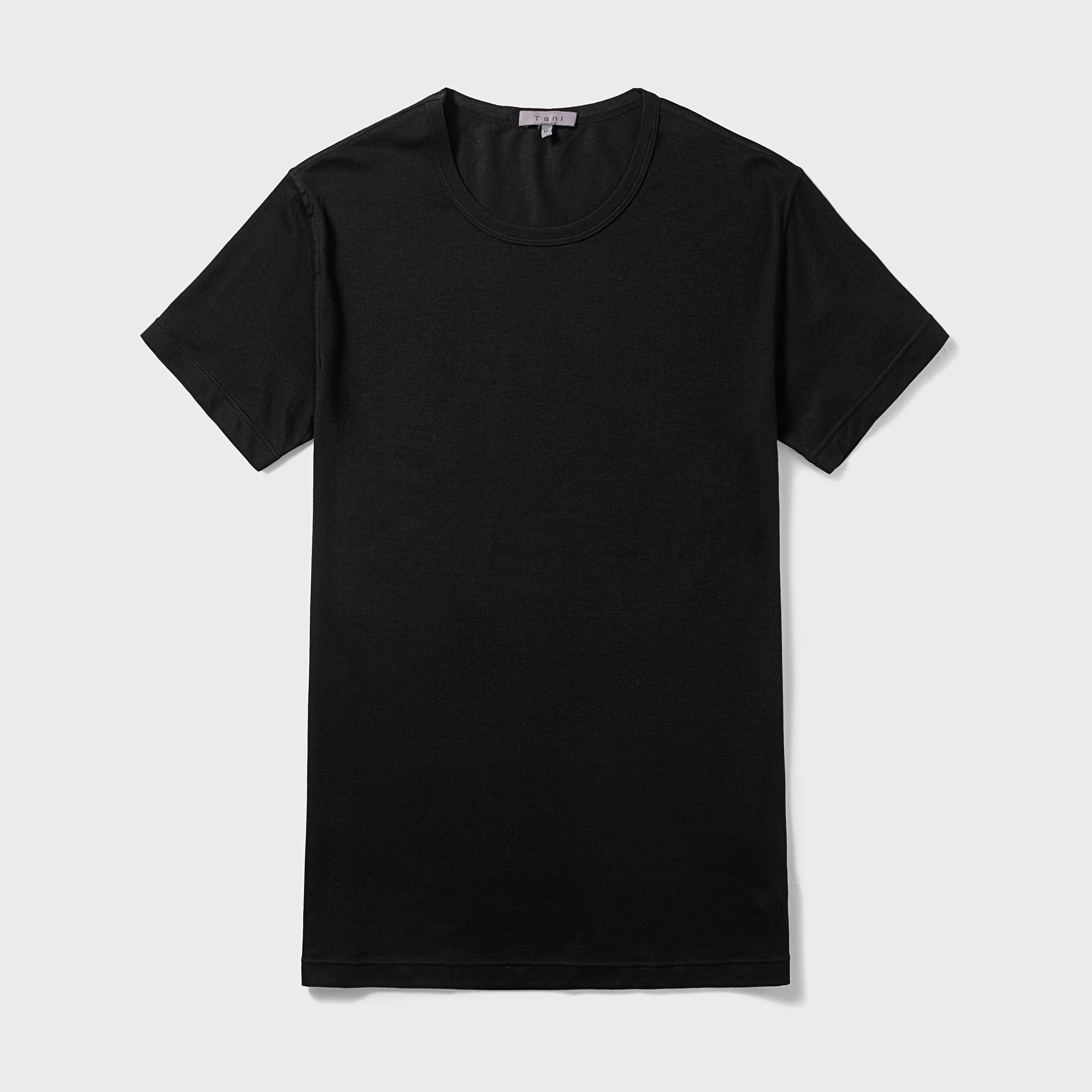 Breathable TENCEL™ Lyocell pique knit round neck tee for active comfort and style.