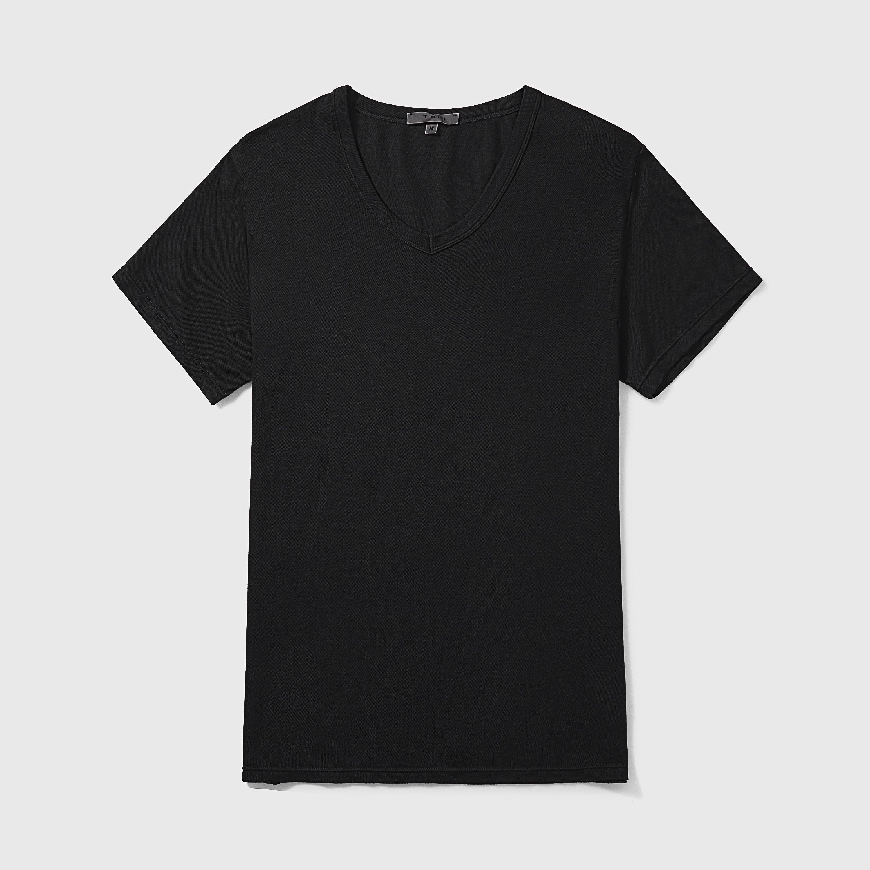 Breathable TENCEL™ Lyocell V-Neck Tee for active comfort and all-day freshness.