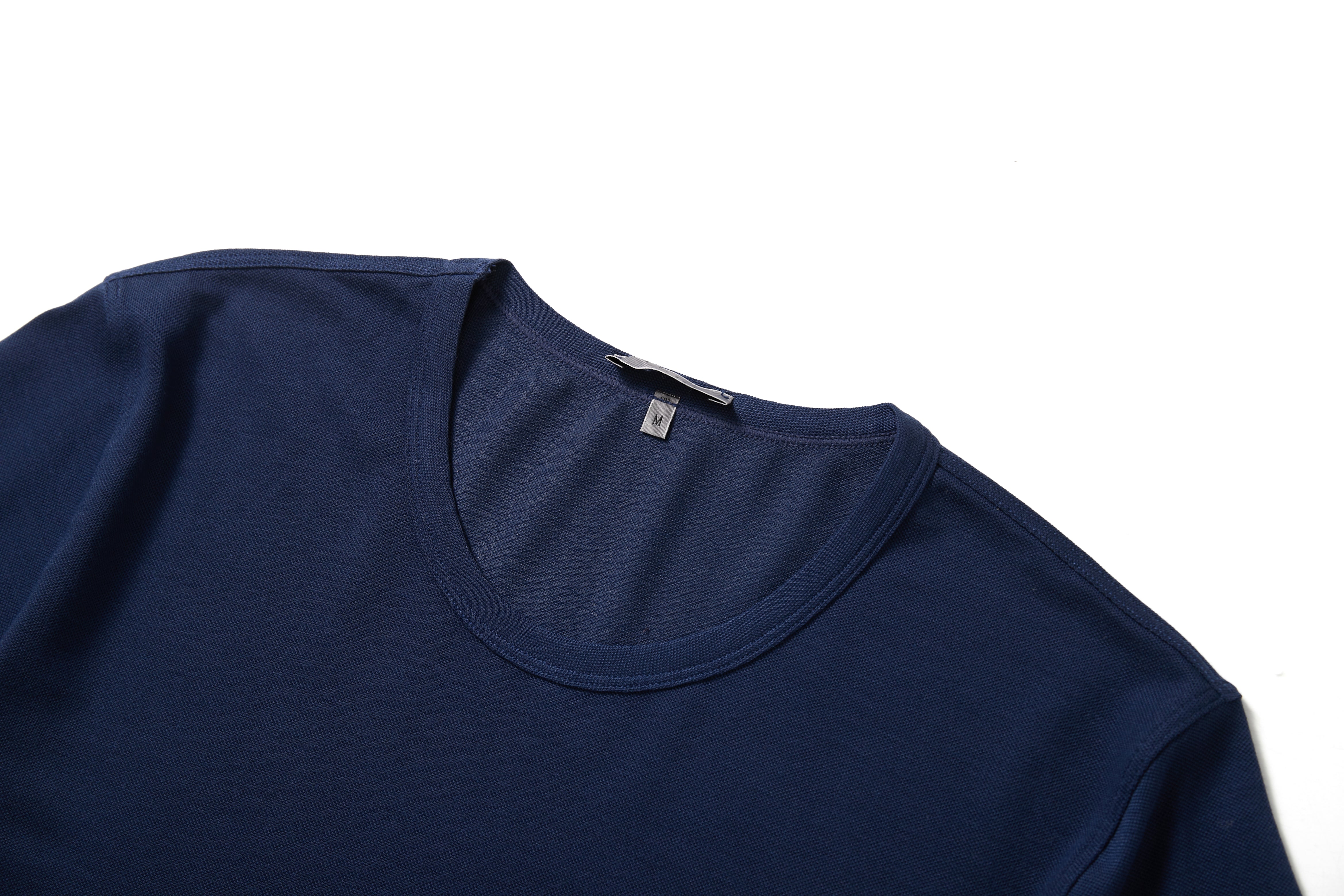 Breathable TENCEL™ Lyocell pique knit round neck tee for active comfort and odor resistance.