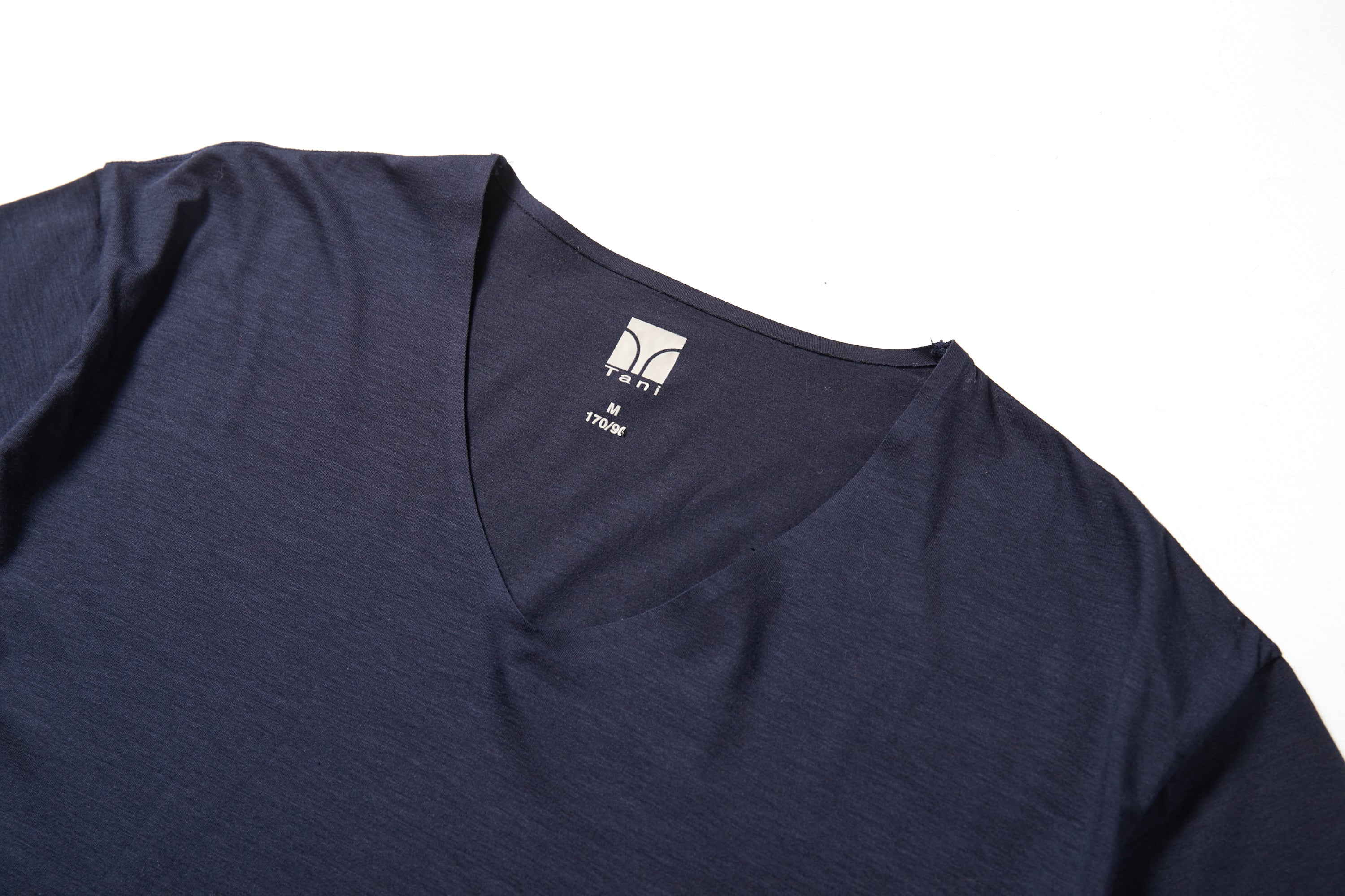 Swiss Cotton™ Seamless V Neck Short Sleeve Tee