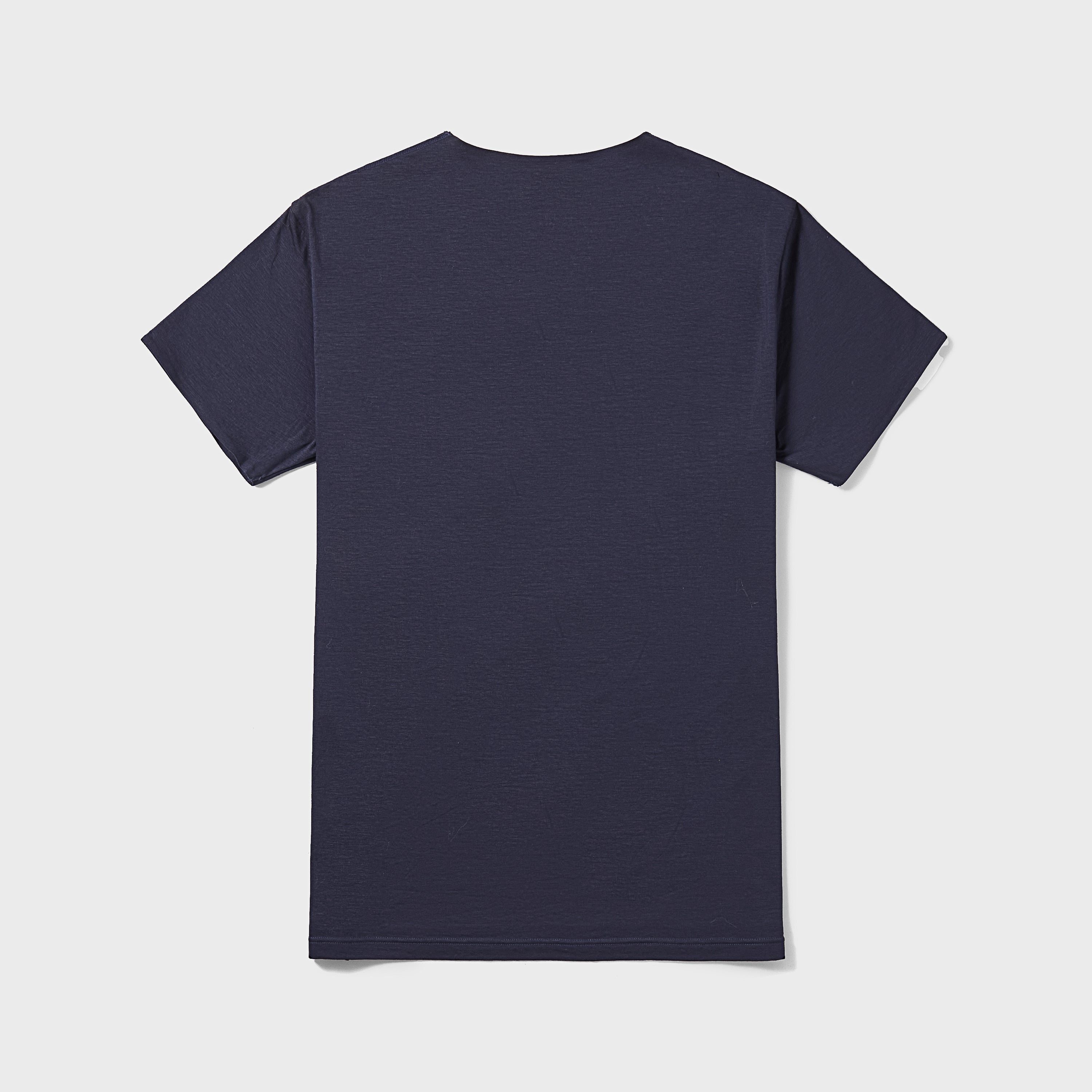Swiss Cotton™ Seamless V Neck Short Sleeve Tee