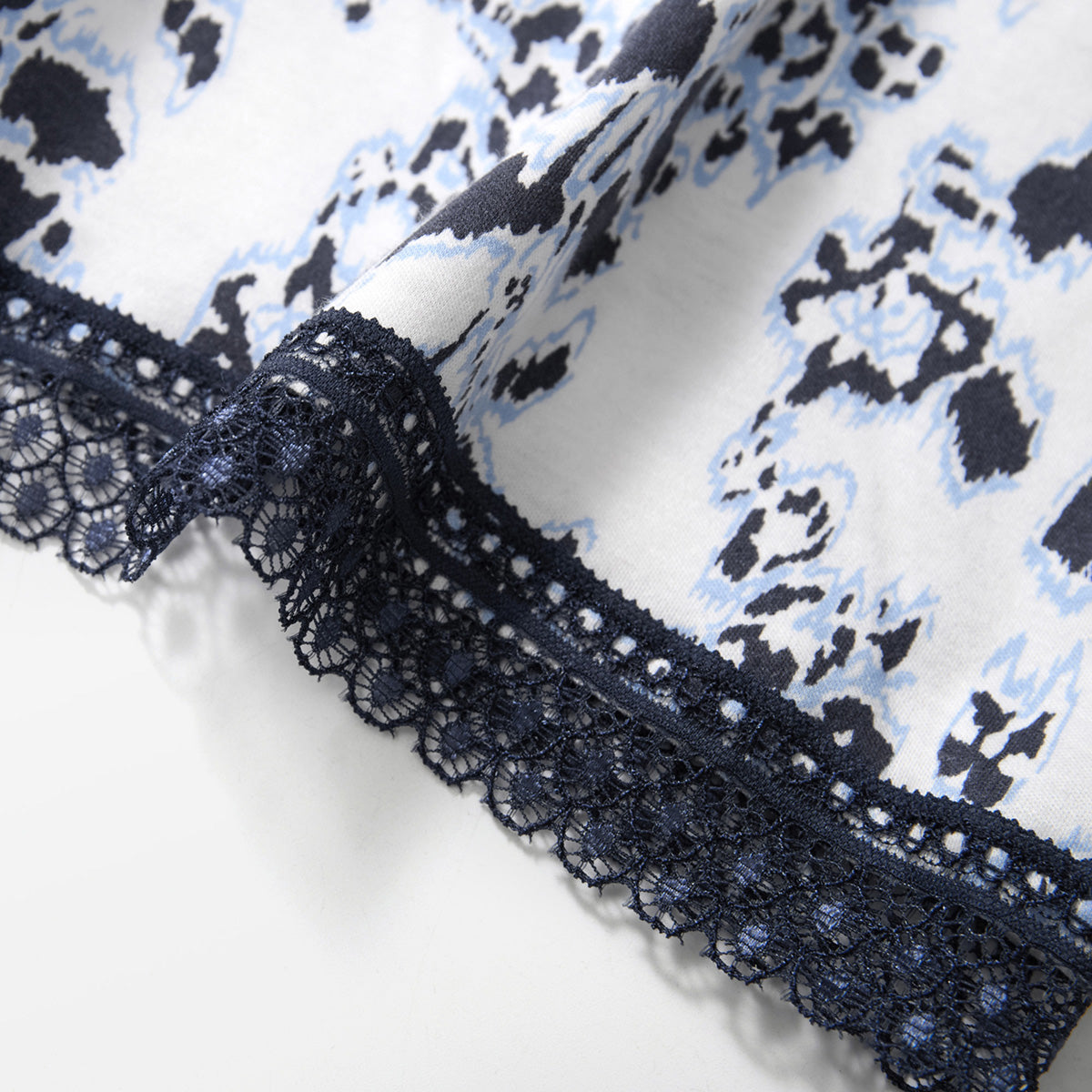 Swiss Harmony Lace Trim Lounge Shorts