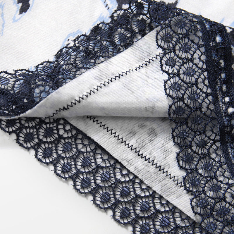 Swiss Harmony Lace Trim Lounge Shorts