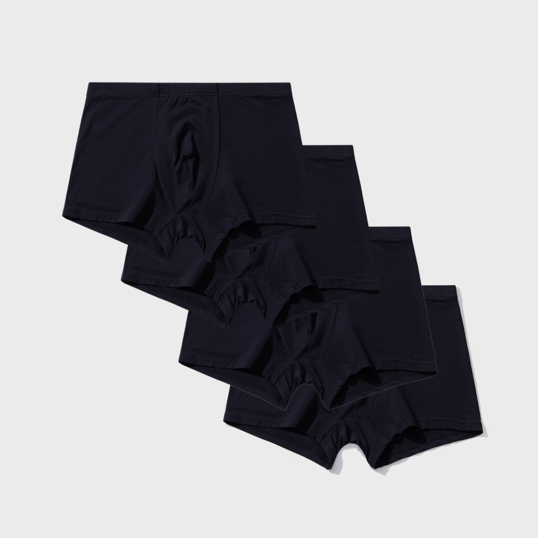 4 Pack Silktouch TENCEL™ Modal Air Boxer Trunks, breathable, snug fit, sustainable comfort.
