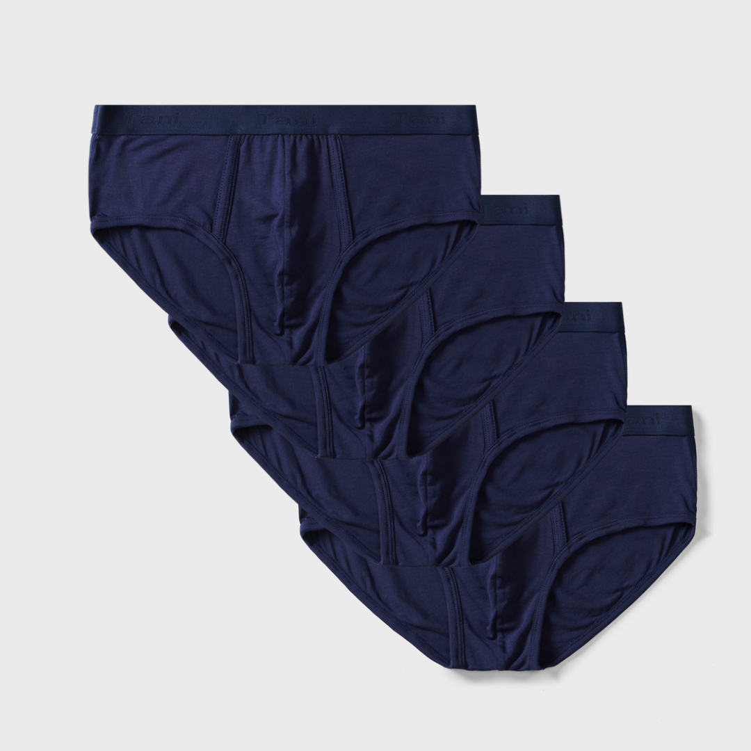 Soft, breathable 4-pack TENCEL™ Modal briefs with no-roll waistband and anti-bacterial fabric.