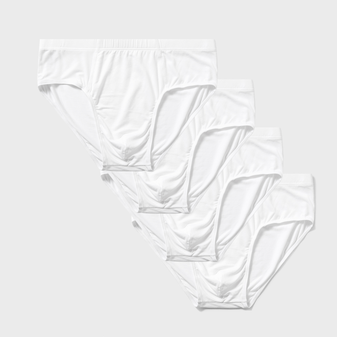 4 Pack Silktouch TENCEL™ Modal Air Briefs with soft stretch waistband and breathable fabric.