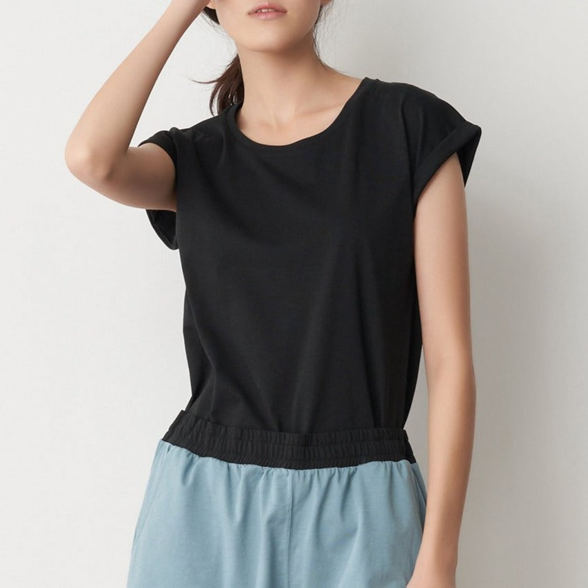 Cool Cotton Cap Sleeve Tee - Tani Comfort - Tee