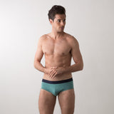 Cupro Cotton Jacquard Waistband Brief - Tani Comfort - Brief