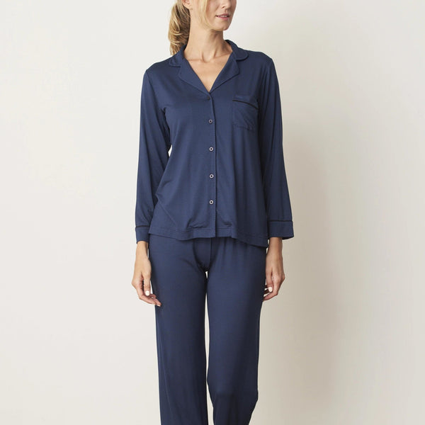 Jacquard Long Sleeve Pyjama Set - Tani Comfort - Pyjama