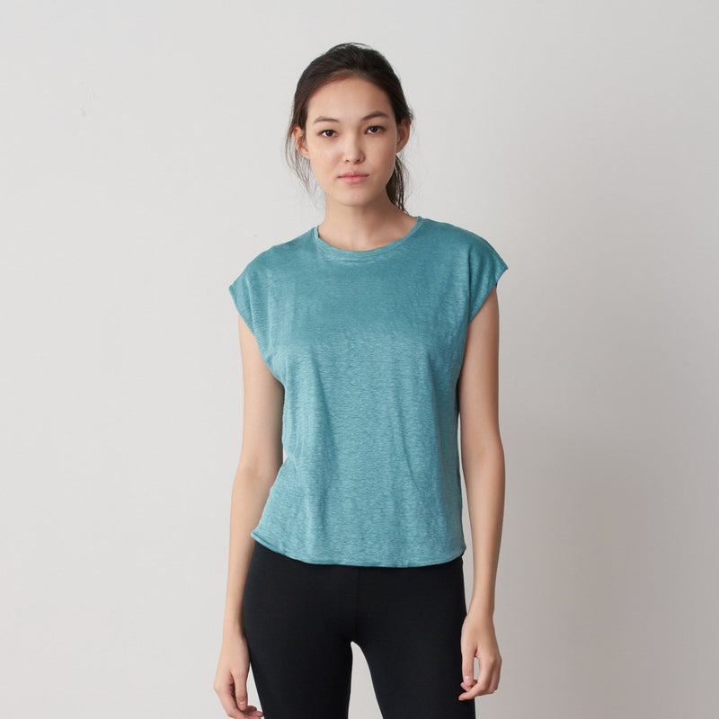 Sea Breeze Cap Sleeve Tee - Tani Comfort - Tee