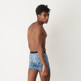 Silktouch Jacquard Waistband Printed Boxer Brief with Keyhole - Tani Comfort - Boxer