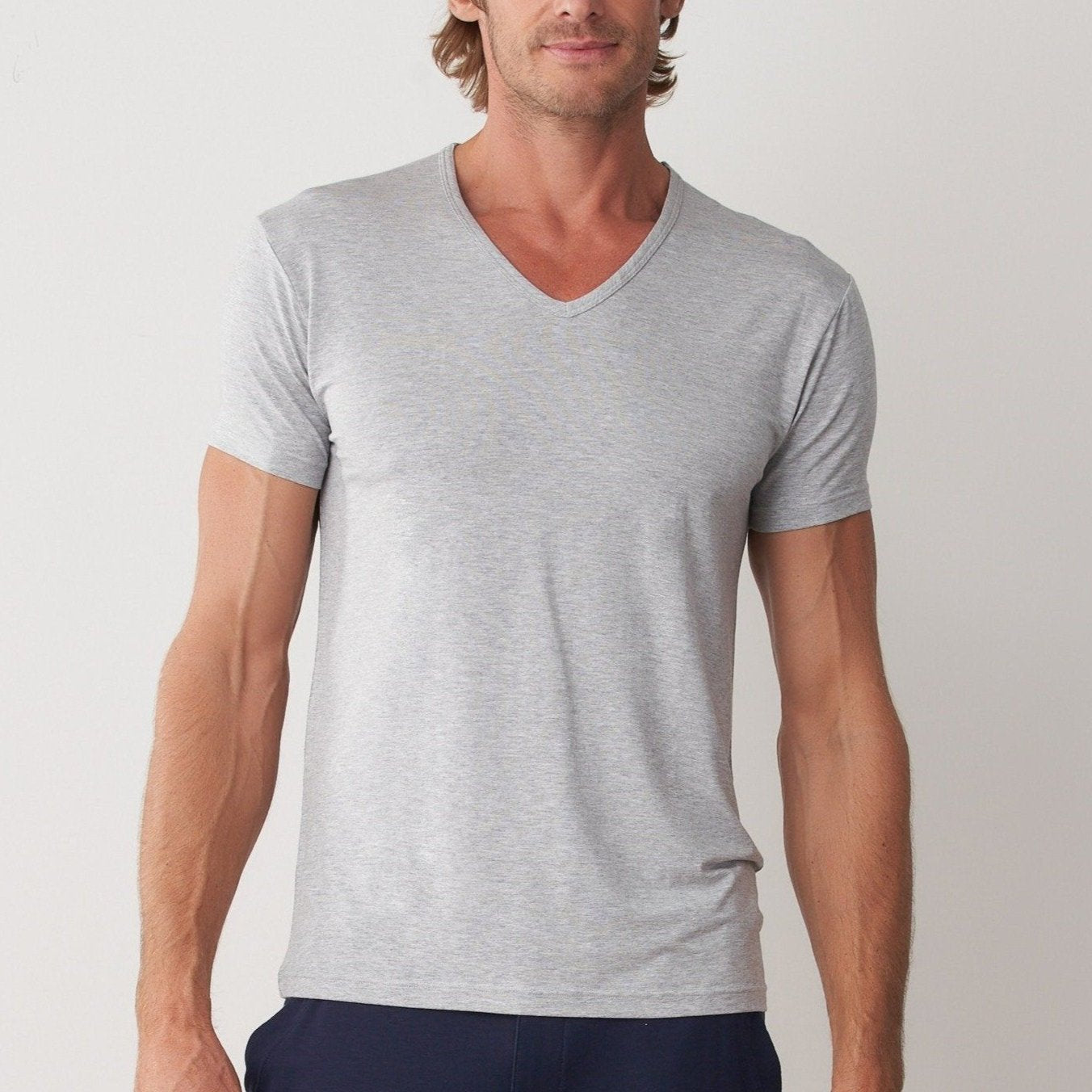 Silktouch Low Cut V Neck Short Sleeve Tee - Tani Comfort - Tee