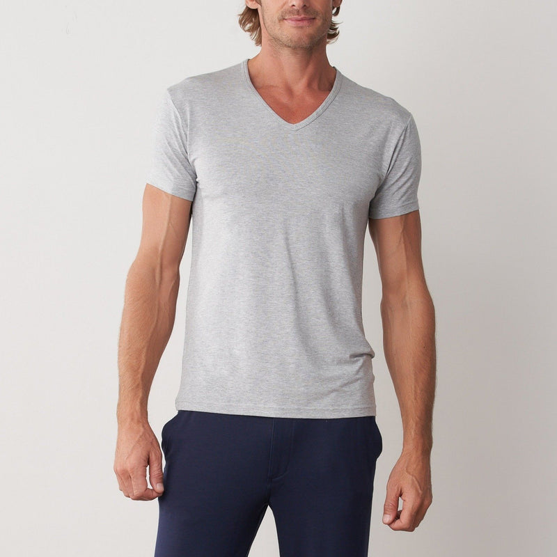 Silktouch Low Cut V Neck Short Sleeve Tee - Tani Comfort - Tee