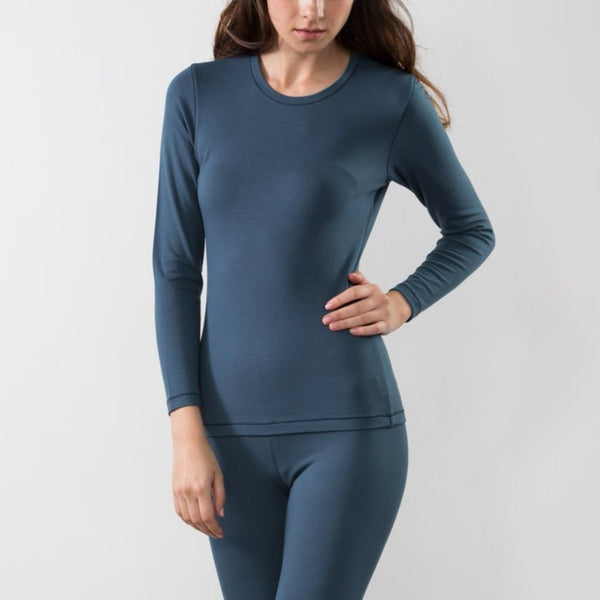 SuperSoft Round Neck Long Sleeve Top - Tani Comfort - Top