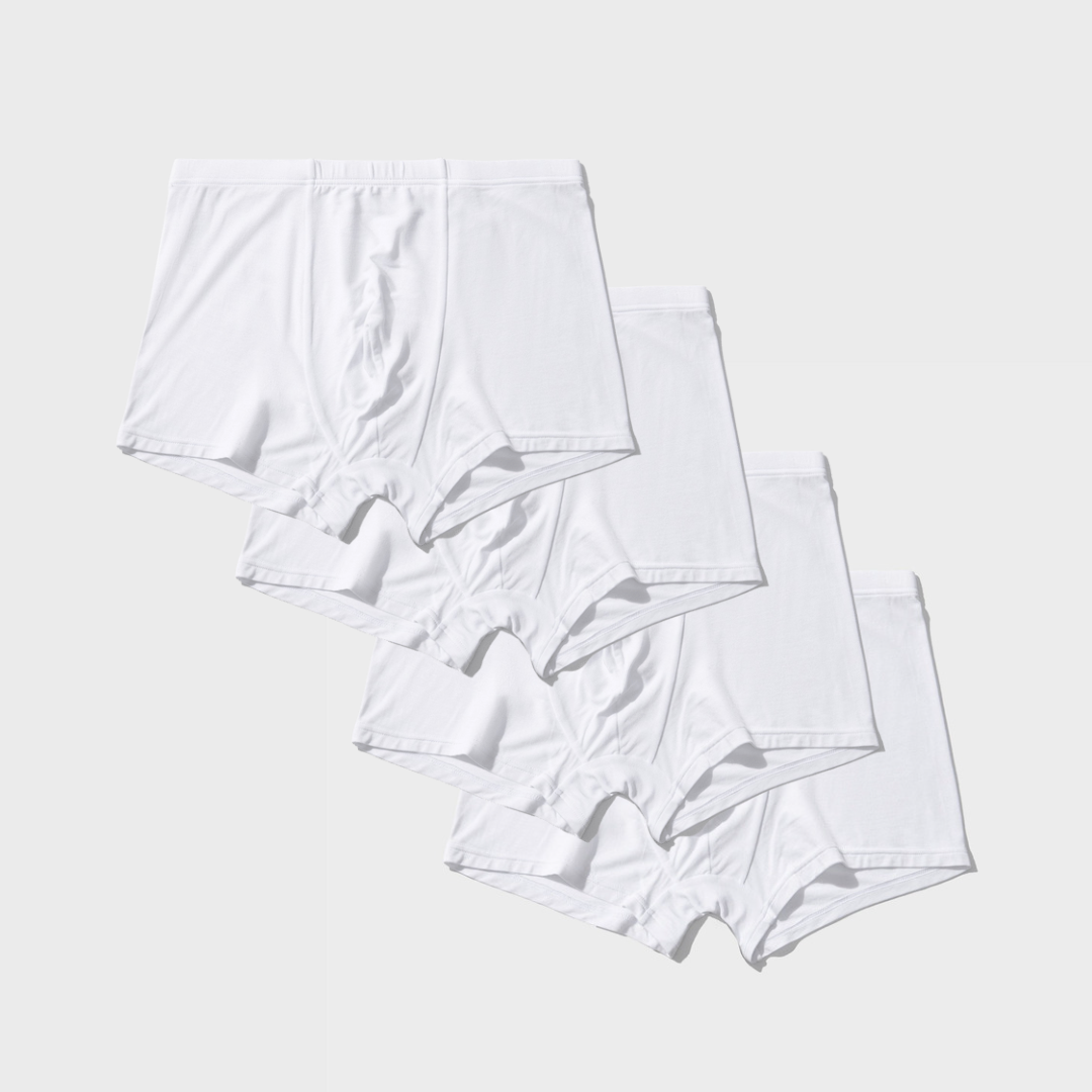 4 Pack Silktouch TENCEL™ Modal Air Boxer Trunks with breathable, moisture-wicking fabric.