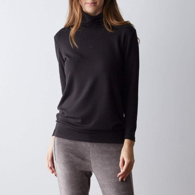 Wild Silk Turtle Neck Long Sleeve Top - Tani Comfort - Turtle Neck Top